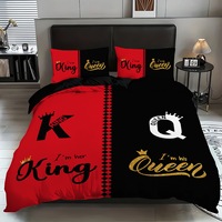ODM/OEM Motif/Taille/Quantité - Housse de couette en polyester imprimée en 3D - Ensemble de literie pour couple