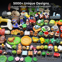 5000 Kreative Design-Miniatur-Harzfiguren, gemischte Tier-Slime-Anhänger, Großpackung DIY-Bastelbedarf, Puppenhaus-Mikrolandschaftsdeko