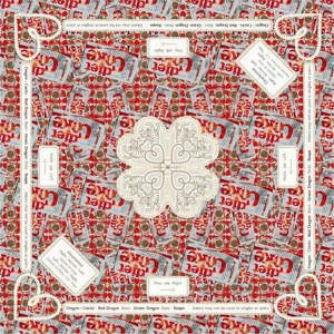 Alas Meja Mahjong Gaya Bohemian Mewah Motif Merak Warna-warni Dapat Disesuaikan Portabel Anti Selip Senyap Tahan Lama Ramah Lingkungan - Product Image 2
