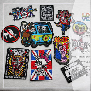 Pronto per la spedizione di trasferimento di calore Logo 3d grande Rock Hip-hop <span class=keywords><strong>Rap</strong></span> Band ricamo Patch di ferro su ricamo Patch per abbigliamento - Product Image 2