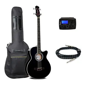 Musical instruments 4 string semi acoustic electric bass