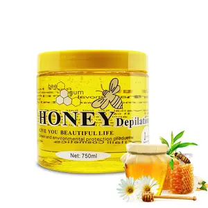 Miele biologico detergente cera per capelli di rimozione del miele cera depilatoria per tutti i tipi di pelle naturale e sicuro