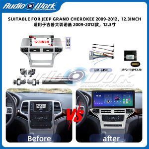Marco de Radio Android de 12.3 Pulgadas para <span class=keywords><strong>Jeep</strong></span> Grand Cherokee 2009-2012, Kit de Salpicadero con Pantalla Táctil, Permite Retener el Marco del Radio del Coche, Compatible con Carplay - Product Image 2