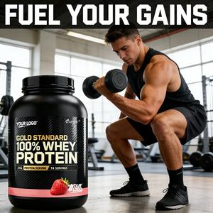 OEM/ODM Nutrição Esportiva Gold Standard 100% Whey <span class=keywords><strong>Protein</strong></span> em Pó, Suporte de Alta Proteína para Saúde Muscular e Recuperação Muscular com BCAA - Product Image 2