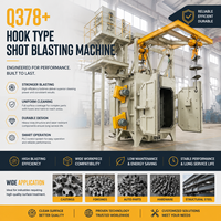 Machine de sablage à chaîne de type crochet CE Q378 Sa2.5 1000kg PLC pour détartrage de jantes en aluminium, moyeux et blocs moteur Yufei