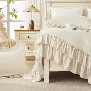 Full Size Custom Printed Super Soft Quality <b>Bed</b> Sheets Skirt <b>Bed</b> Set 400TC Polyester/Cotton All-Season Wedding Four-piece <b>Bed</b> - Product Image 4