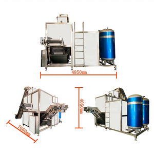 2T/h Automatische Industrielle Kartoffelschälmaschine Ausrüstung Kommerzielle Maniok- und Süßkartoffelschälmaschine Dampfschäler - Product Image 4