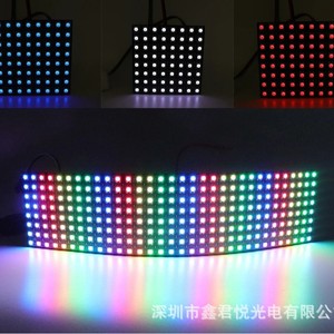 LED ดอทเมทริกซ์ 8X8 ถึง 16X16 WS2812B RGB โมดูลแสดงผลแบบตั้งโปรแกรมได้สีเต็มรูปแบบ แรงดันไฟฟ้าขาเข้า 5V - Product Image 3