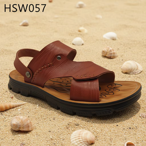 HY, Sandalias de Playa para <span class=keywords><strong>Hombre</strong></span>, Talla Grande, Punta Abierta, Precio Económico, Estilo Africano, Color Marrón, para Vacaciones en la Playa, HSW055 - Product Image 5