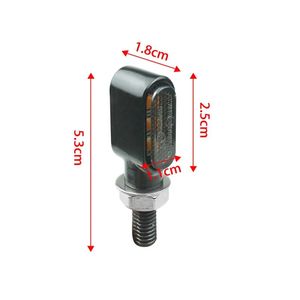 Intermitentes LED Retro para Motocicleta TCYATO, Luces Ámbar Brillantes, Carcasa Metálica Universal para Delantero y Trasero - Product Image 6