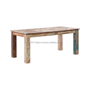 2025 Modern Simple & Sturdy 8-Seater Square Dining <b>Table</b> Solid Reclaimed Wood New Design for Dining Room or Home <b>Bar</b> Use - Product Image 1