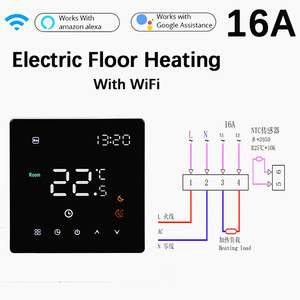 Glomarket Tuya <b>WiFi</b> Smart <b>Thermostat</b> Electric Floor <b>Heating</b> Film/Mats Anti-flammable Material Easy Installation Modern Hotel Use - Product Image 6