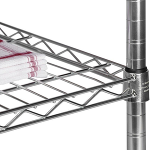 Cesta de comestibles de acero cromado alambre de metal estante de exhibición estante de almacenamiento para estantes de frutas - Product Image 6