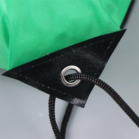 Sac à dos pliable avec cordon de serrage, sacs de shopping imprimés avec logo, sacs promotionnels réutilisables, sacs de sport écologiques, sacs de transport pour le shopping