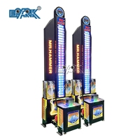 Machine de boxe d'arcade à jetons grand jeu de marteau et test de force armoire électronique divertissante pour centres commerciaux