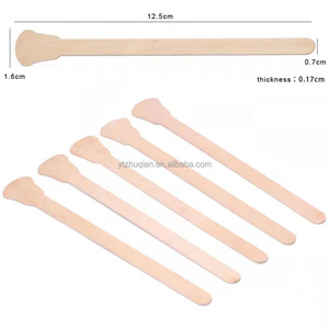 Palitos de cera de bambú desechables de madera con forma personalizada para salón de belleza - Product Image 5
