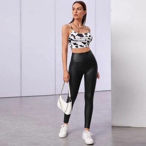 Lady High Waist Sport <b>Leggings</b> New Style Plus Size Tummy Control Breathable Anti-Bacterial UV Protection Fitness Yoga <b>Knitted</b> - Product Image 3