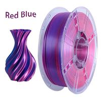 Filament PLA à paillettes changeant de couleur 1Kg 1.75mm Titane Brûlé Nébuleuse Violette Échantillon Plastique Imprimante 3D FDM Fil Lisse CE