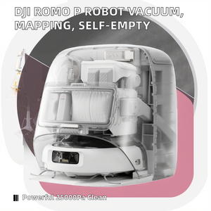 DJI ROMO P Robotic Vacuum Cleaner Home Hotel Use 200-Day Self-Empty Base 25000Pa 360 Obstacle Avoidance Filter Floor - Product Image 3