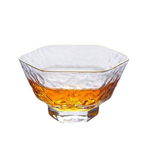 แก้วชิมชากังฟูขอบทองแบบพิเศษถ้วย<span class=keywords><strong>ชา</strong></span>ทำจากแก้ว - Product Image 1