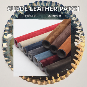 Patch de réparation <span class=keywords><strong>auto</strong></span>-adhésif en similicuir PVC suédé élastique de 0,8 mm, résistant aux taches, pour décoration automobile et plafond - Product Image 2