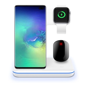 2020 Hot 15W 3 IN 1 Stand Bracket Charging Dock Station Fast Charger Wireless With Desk Lamp For <span class=keywords><strong>i</strong></span> Phone Smart Watch TWS - Product Image 4