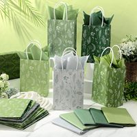 Sacs cadeaux à motif floral en gros avec poignée, sacs cadeaux de remerciement pour mariage, baby shower, fête d'anniversaire