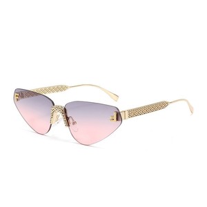 Gafas de Sol Cat Eye Sin Montura con Lentes Degradados UV400, Protección Solar para Mujer, Moda 2024 - Product Image 2