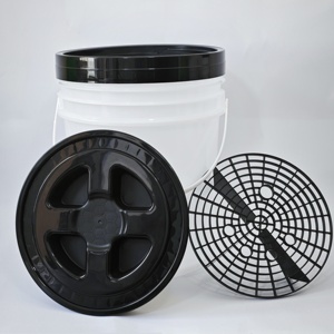 Seau en plastique <span class=keywords><strong>de</strong></span> 20 litres en gros avec couvercle Gamma et filtre – Seau transparent - Product Image 1