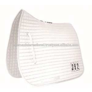 Shemax Dressage Saddle Pad with Numbers - White - Product Image 3