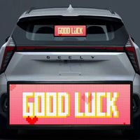 Écran de pixels d'affichage de texte d'animation de voiture à LED avec commande vocale programmable APP Message de défilement Panneau de matrice d'interaction de voiture