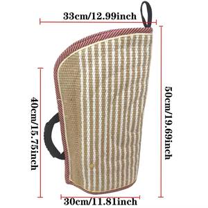 Suprimentos para Treinamento de Cães Roupa de Mordida de Juta e Cânhamo Manga Interativa para Treinamento de Cães - Product Image 4