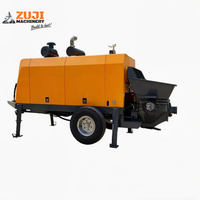 Petite pompe à béton électrique pour mortier, alimentée au diesel, distance de livraison maximale de 40 mètres