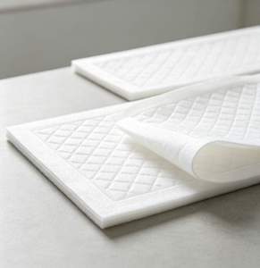 Tampons absorbants jetables écologiques de qualité alimentaire pour viande, fruits de mer, fruits, légumes, fibres végétales, tissu non tissé - Product Image 2