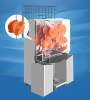 Commerciële sinaasappelpers 120W automatische sapcentrifuge roestvrij staal sinaasappelpers met uittrekbare filterbak