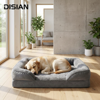 Lit pour chien en mousse orthopédique DISIAN, pour animaux âgés, canapé pour animaux de compagnie pour salon, emballé sous vide | Certifié CE RoHS