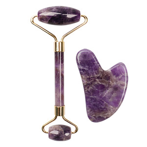Tabla/Raspador <span class=keywords><strong>de</strong></span> <span class=keywords><strong>Cuarzo</strong></span> Amatista para Rejuvenecimiento <span class=keywords><strong>de</strong></span> la Piel, Regalo Personalizado con Logo, para Cuerpo y Ojos, Venta Caliente Transfronteriza - Product Image 6