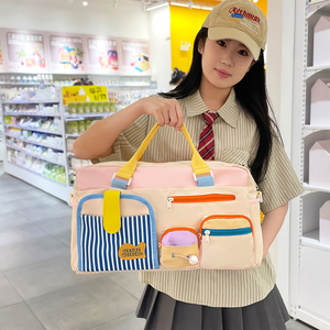 Nueva bolsa de viaje de moda, bolsa de gimnasio cruzada creativa con compartimento para zapatos, LONA DE FIN DE SEMANA versátil para exteriores - Product Image 4