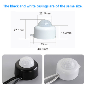 DC 6-24V 5A cảm biến chuyển động của con người-Điều chỉnh độ trễ, vít/băng gắn-24/7/Chế độ cảm biến ban đêm - Product Image 3