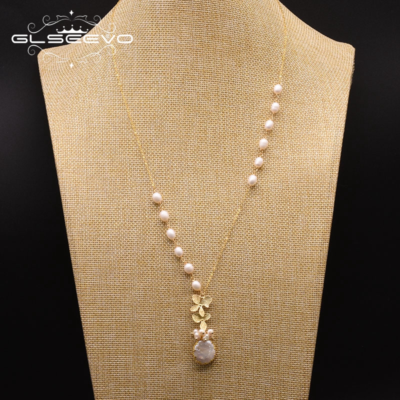 GlamPaw Freshwater Pearl Pendant Set