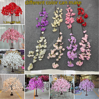Gladde Hot Sale Kunstzijde Bloemige Sakura Boom Kersenbloesem Bloemenbomen Decoratie Binnen Buiten Kersenbloesem Boom