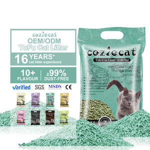 Litière <span class=keywords><strong>pour</strong></span> chat au tofu, agglomérante, ultra-forte, légère, 7L, <span class=keywords><strong>pour</strong></span> chatons et chats adultes, personnalisation <span class=keywords><strong>de</strong></span> marque privée disponible - Product Image 1
