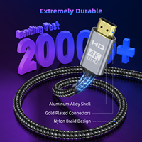 Câble HDMI 2.0 Mini HDMI vers HDMI de haute qualité et haute vitesse 18 Gbps, 4K 60 Hz, 3D, 1080p, 1 m, 2 m, 3 m