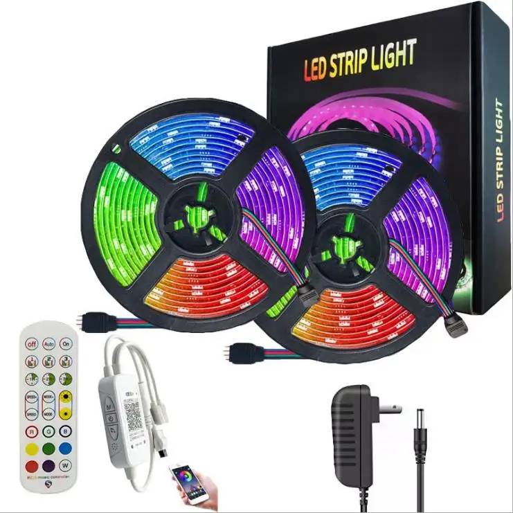 New Music 24-key RGB Led Strip Lights Sets With Side Press Factory Direct Sales