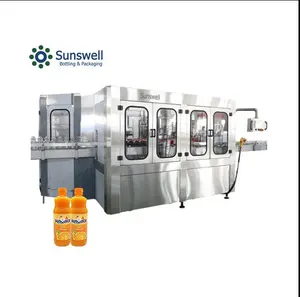 3 in 1 6000BPH Washing Filling Capping Juice Filling Machine for Plastic Bottle Juice Round or Square Bottle