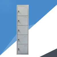 China Factory Price Steel 5 Tier Cloth Storage Cabinet Luggage Locker