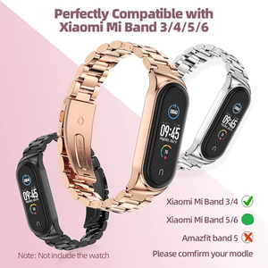Bracelet de montre en acier inoxydable pour <span class=keywords><strong>Mi</strong></span> <span class=keywords><strong>Band</strong></span> 3 4 <span class=keywords><strong>5</strong></span>, bracelet de remplacement en métal, bracelet de poignet Correa <span class=keywords><strong>Mi</strong></span> <span class=keywords><strong>smart</strong></span> <span class=keywords><strong>band</strong></span> 6 7 <span class=keywords><strong>version</strong></span> globale - Product Image 6