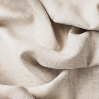 Tissu en lin blanc d'origine au mètre, 100 % lin, tissé uni pour vêtements de mode