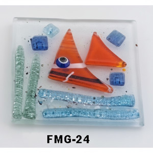 5x5 cm verre mauvais yeux aimant Unique outil de tournage produit - Product Image 1