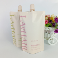 Vente en gros de pochette à bec de 250ml imprimée sur mesure emballage cosmétique pochette à bec debout pour le soin des cheveux